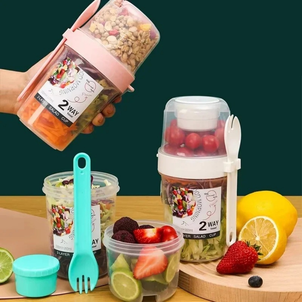 Meal Prep Jar - Tazza per insalata portatile Tazza per