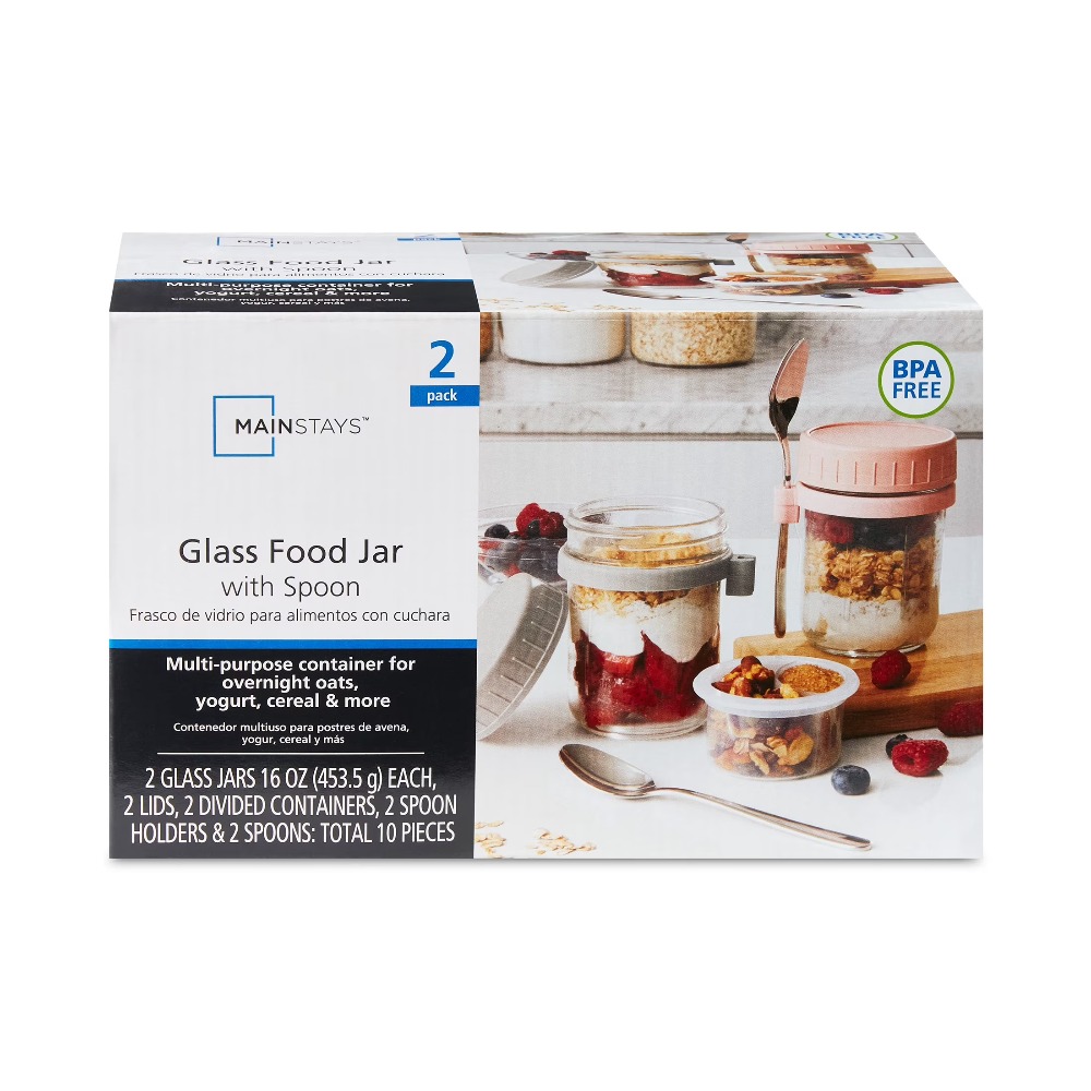 Meal Prep Jar - Contenitore Portatile per Overnight Oats e