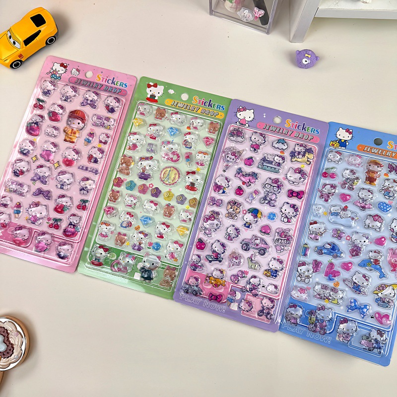 Meal Prep Notebook - Adesivi Hello Kitty 3D in Rilievo,