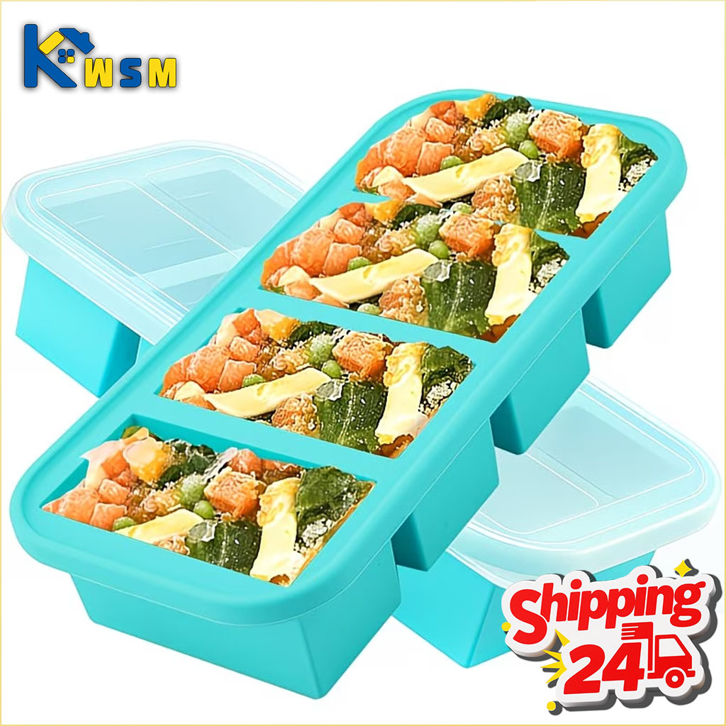 Meal Prep Frozen - Vassoio in Silicone di Grande Capacità