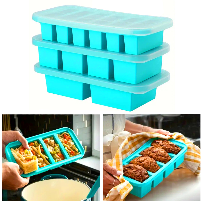 Meal Prep Frozen - 1PC 2/4/6Grid Stampo per congelatore in