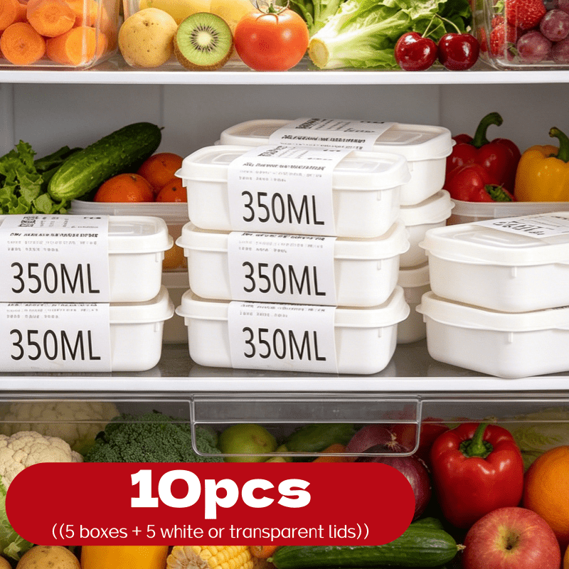 Meal Prep Container - Set di 10 Contenitori Impilabili Riutilizzabili