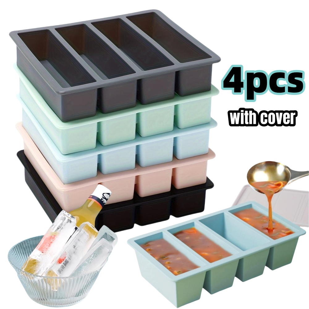 Meal Prep Frozen - 1/4 pezzi grande rettangolare set di