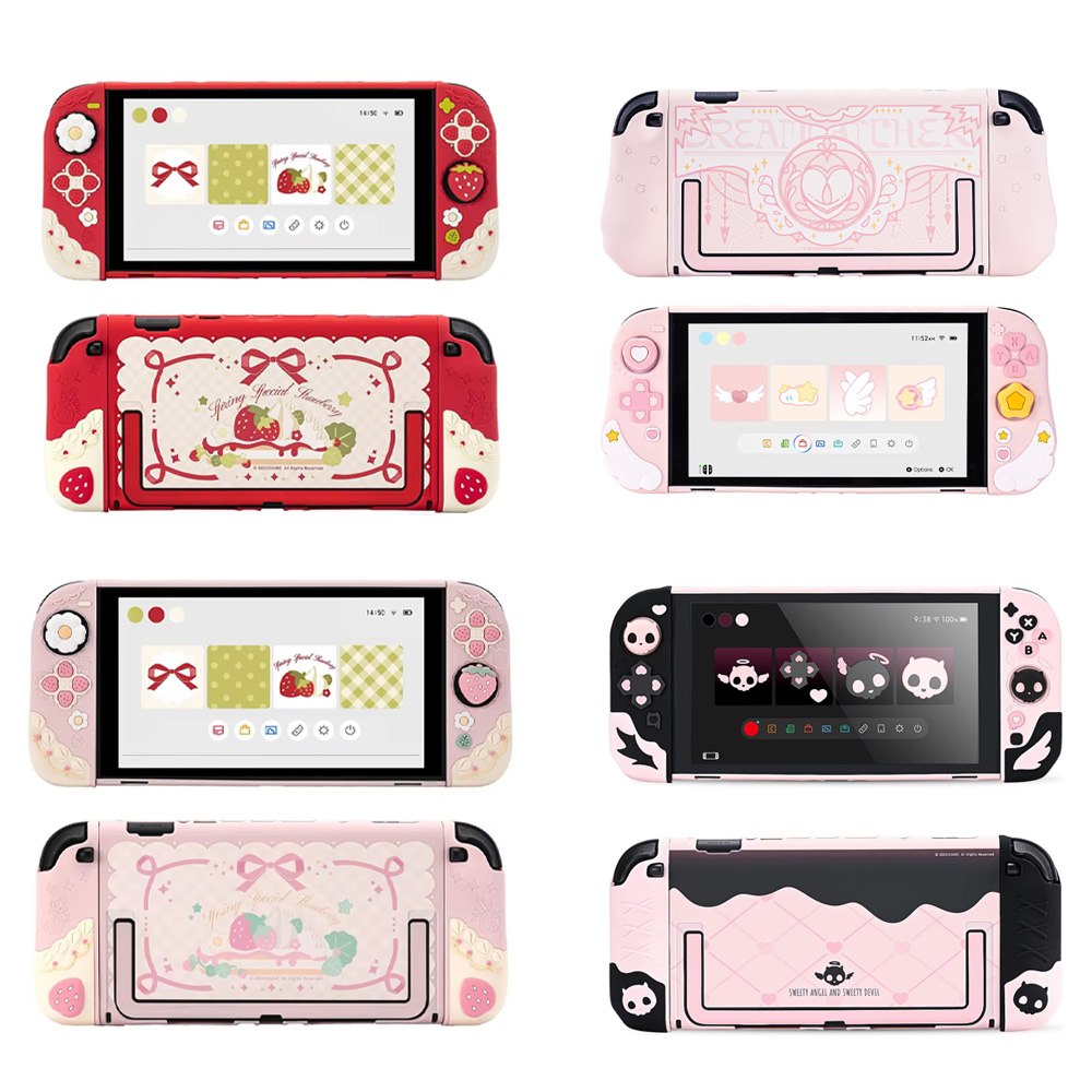 Strawberry Huller - Custodia Protettiva GeekShare compatibile con Switch