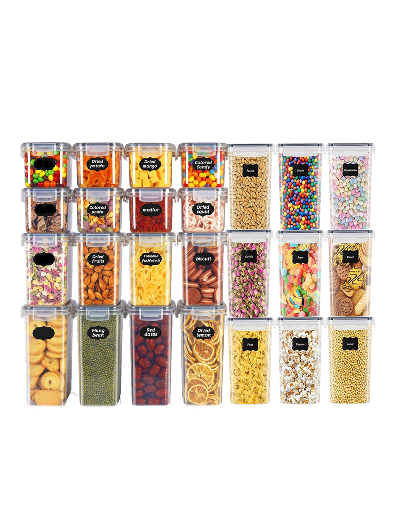 Meal Prep Jar - Set di 48 Contenitori Sigillati per