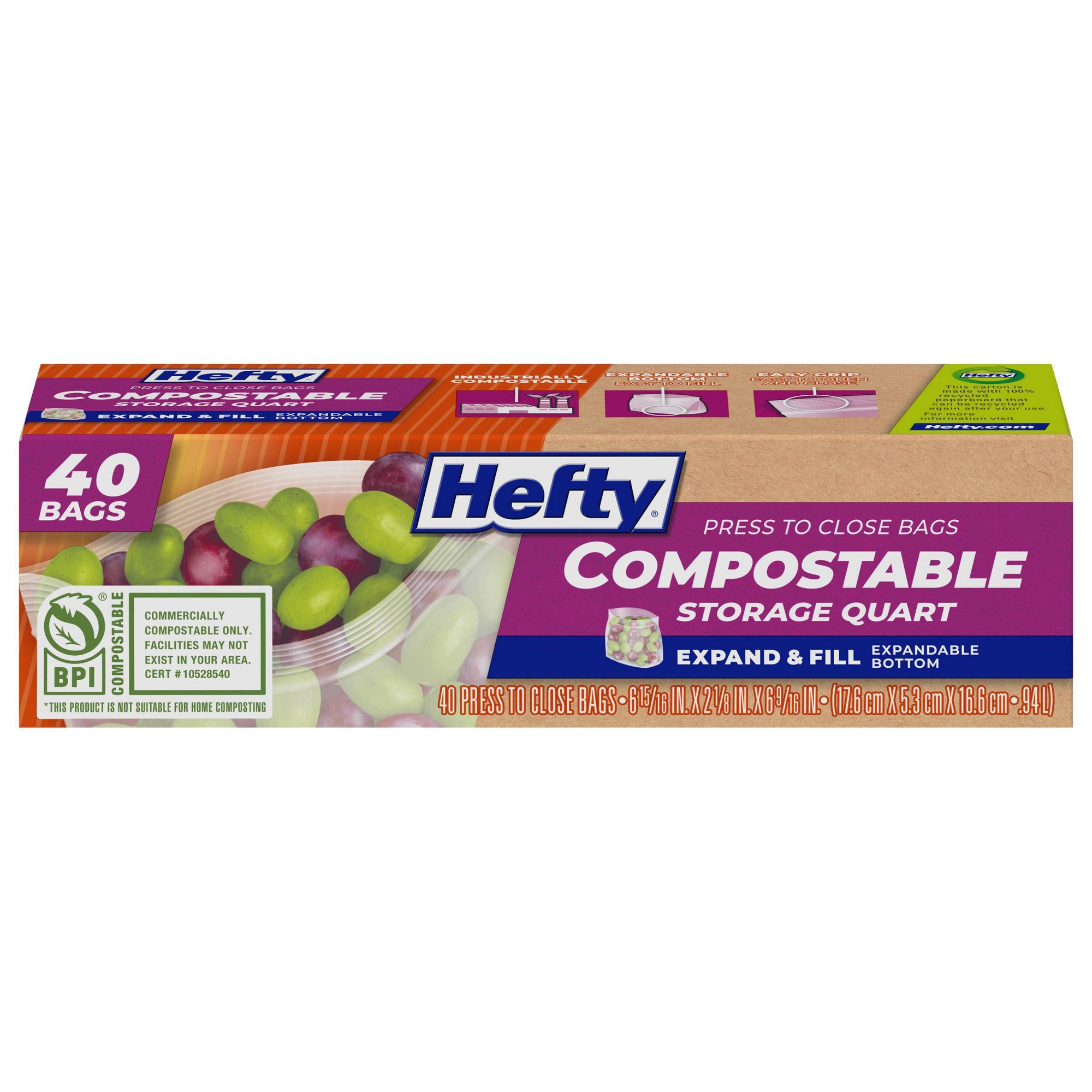 Meal Prep Fit - Sacchetti per alimenti da 40 pezzi,