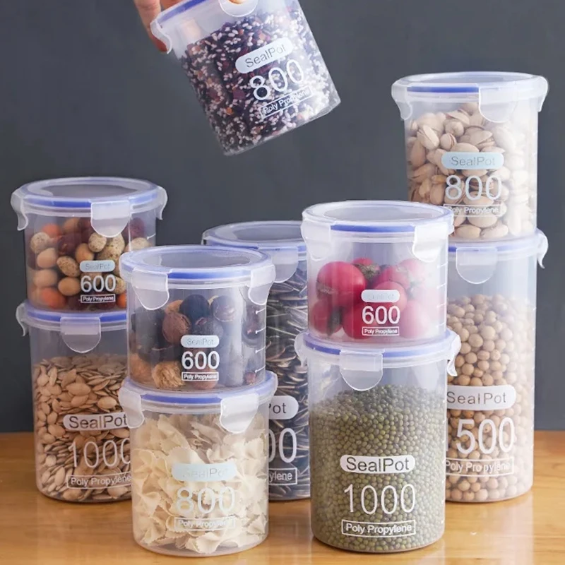 Meal Prep Jar - 1/4PCS Barattoli Sigillati Con Bilancia Grano