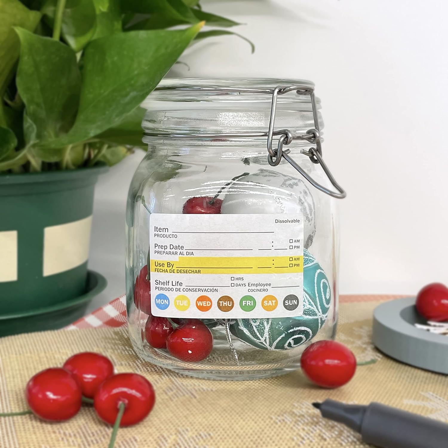 250 Pezzi/Rotolo Etichette Ade - Meal Prep Jar recensione e prezzo