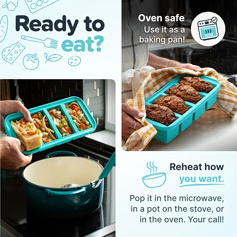 Vassoio in Silicone di Grande  - Meal Prep Frozen recensione e prezzo