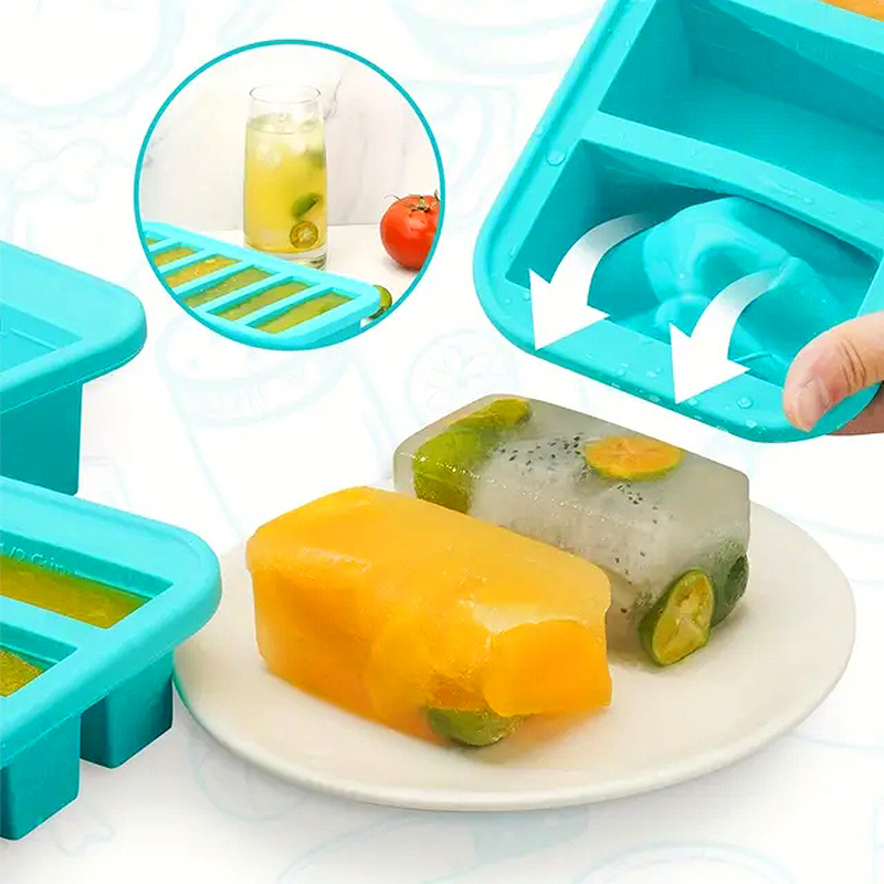 1PC 2/4/6Grid Stampo per conge - Meal Prep Frozen recensione e prezzo
